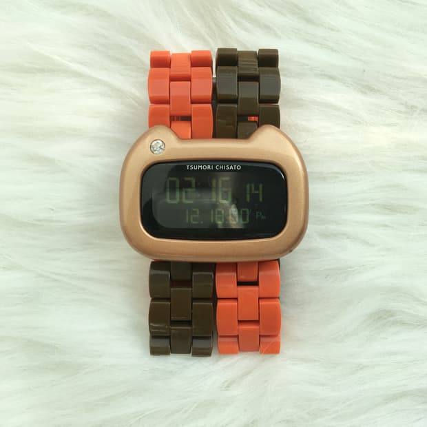 츠모리치사토 고양이 손목시계