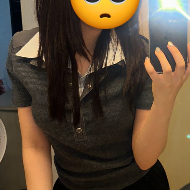 긱시크 빈티지 반팔 카라티