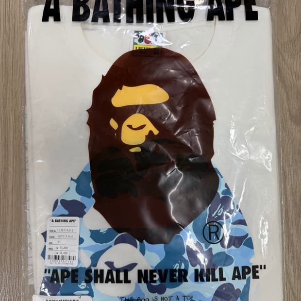 정품)베이프 롱슬리브 XL