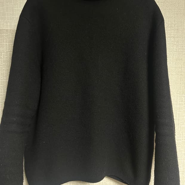 무신사 스탠다드 블랙 터틀넥 니트 XL 사이즈