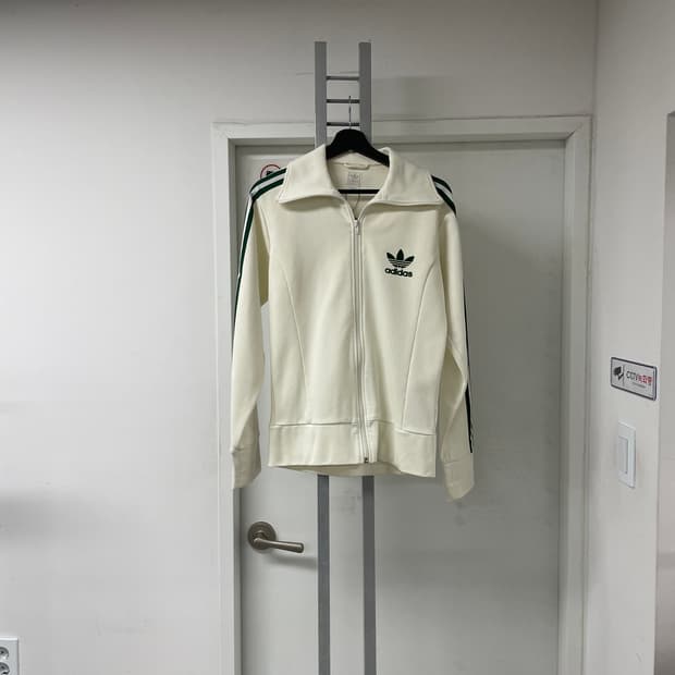 아디다스 유로파 트랙탑 져지 화이트/그린 95