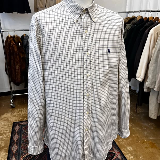 90s 폴로 랄프 로렌 클래식핏 체크 셔츠