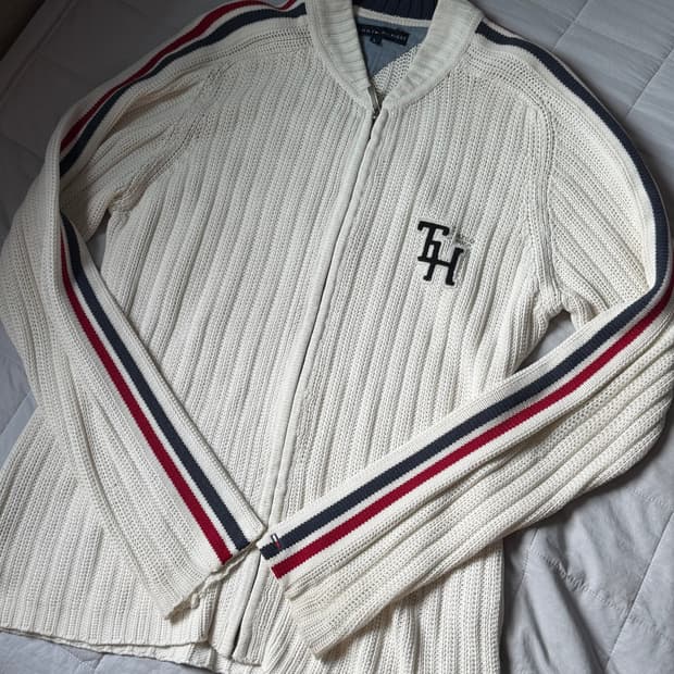 타미힐피거 니트집업