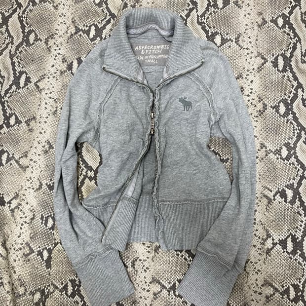 [ABERCROMBIE&FITCH]00’s Crop 2-way Zip U