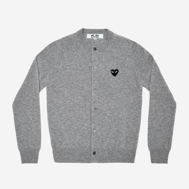Play Comme des Garcons 가디건 꼼데가르송 그레이