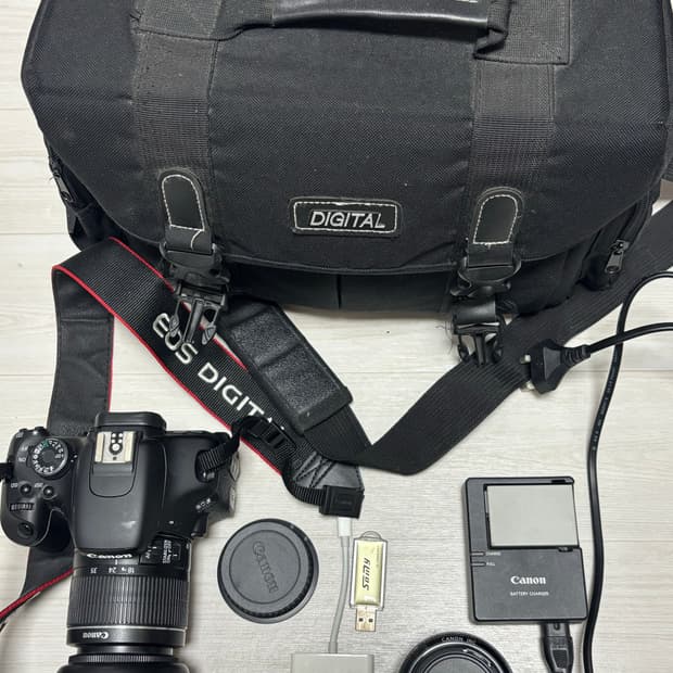 캐논 EOS 600D DSLR 카메라 가방 세트