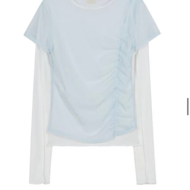구해요) 타입서비스, Riffle Shirring Layered Top