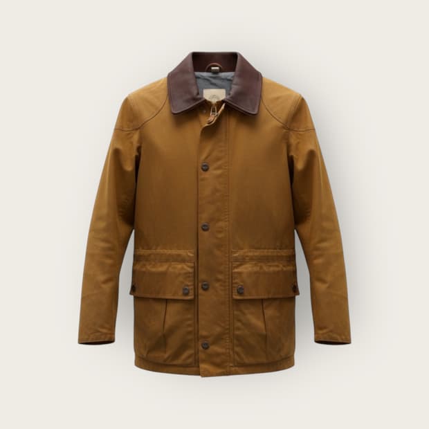 S/ 바스통 001 머스타드 왁스 자켓