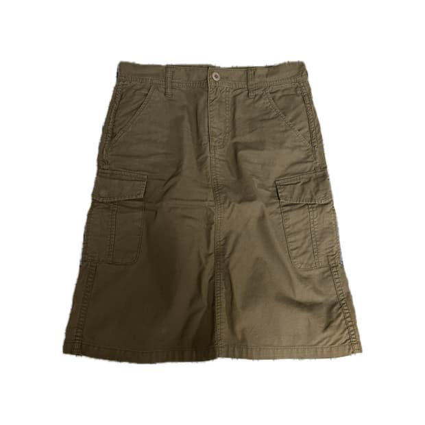 빈티지 카고 미디 스커트