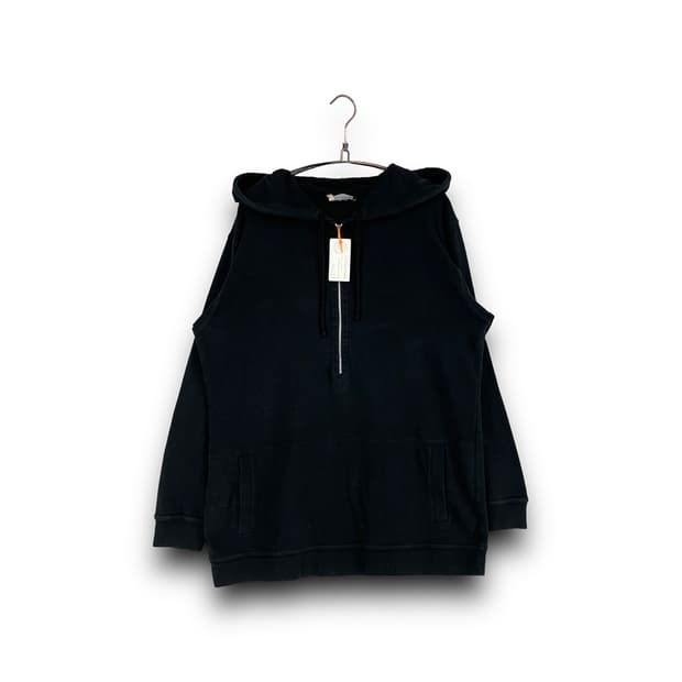 살바토레페라가모 빅 로고 하프 후드집업