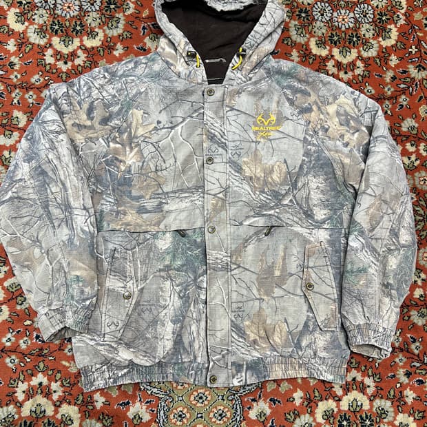 [XL] 리얼트리 트리 카모 후드 집업