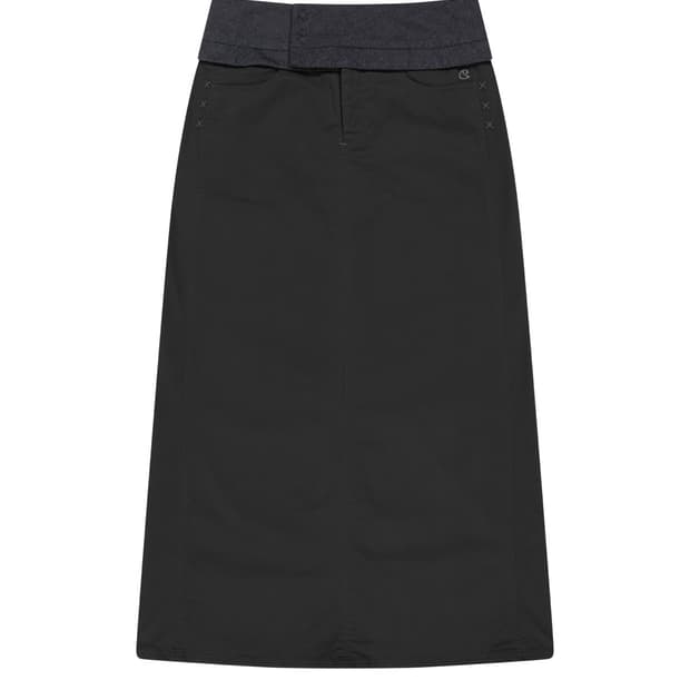 WAIST PANEL SKIRT CHARCOAL