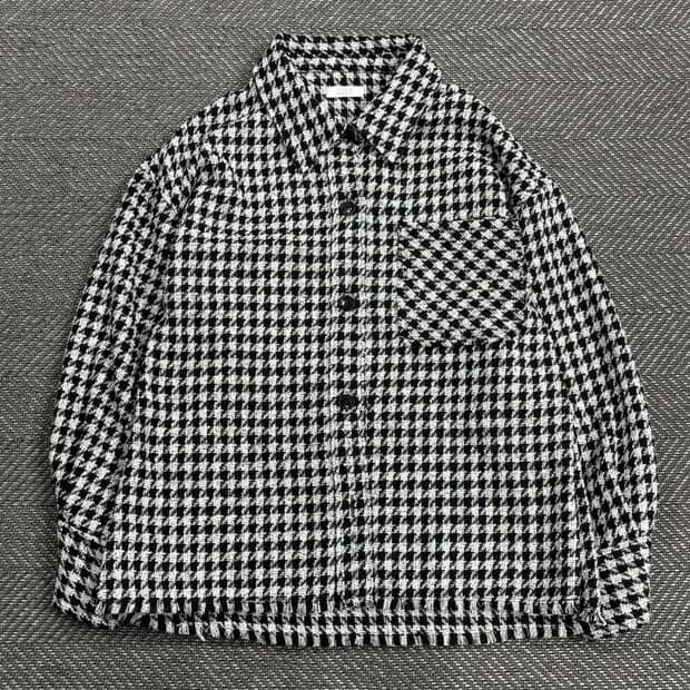 로리즈팜 체크 셔츠자켓 V0481