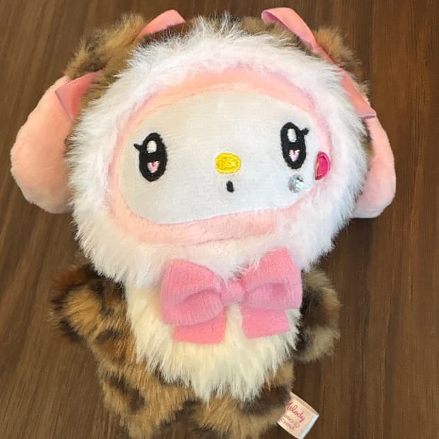 산리오 마이멜로디 레오파드 인형 키링