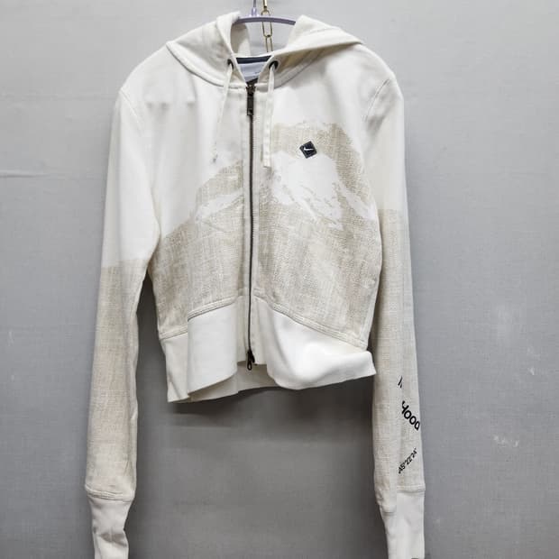 나이키 로고 크롭 투웨이 후드집업 L(M~L)