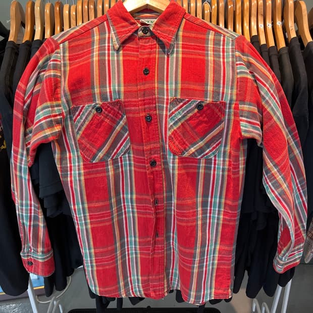 Vintage 80s~90s ELY flannel shirt
