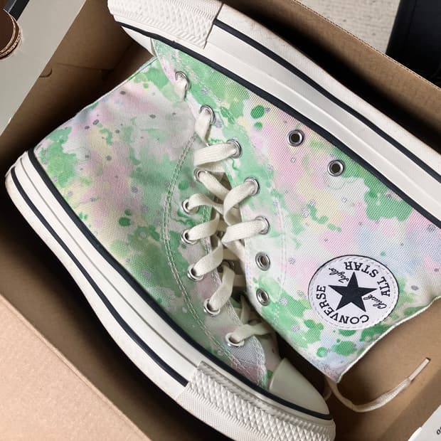 거의새것🍀컨버스 하이 245 570765C egret/spring gr