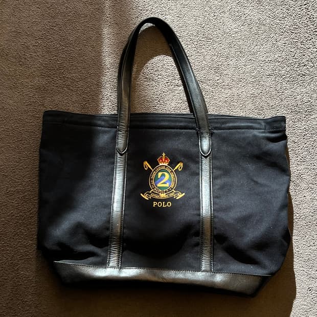 폴로 랄프로렌 와펜 캔버스 토트백 처분 