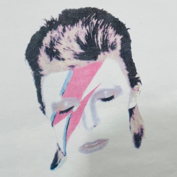 데이비드 보위 아트 2016년도 반팔 티셔츠