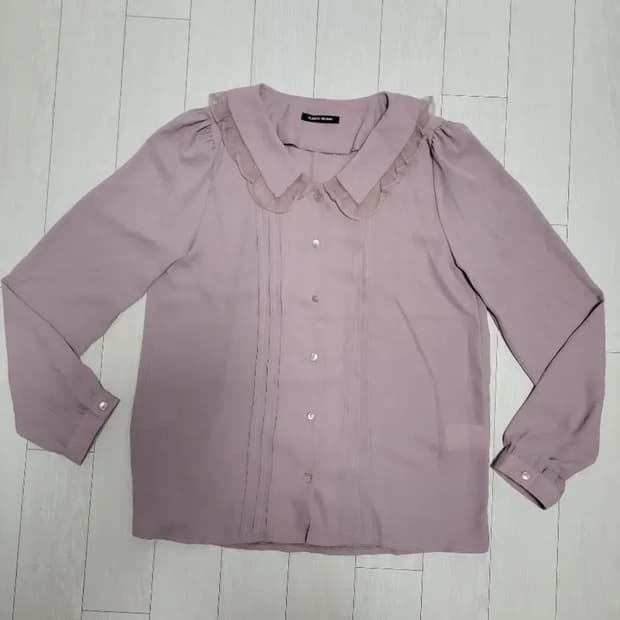 급처새상품!플라스틱아일랜드 오간자카라 공주블라우스 레니본st리즈리사st