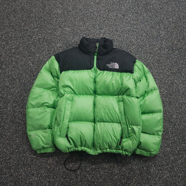 노스페이스 레트로 눕시 네온 다운 푸퍼 패딩 (L)