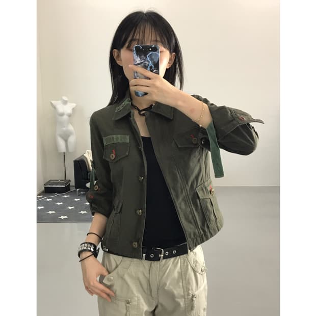 Jpn Khaki military Jacket