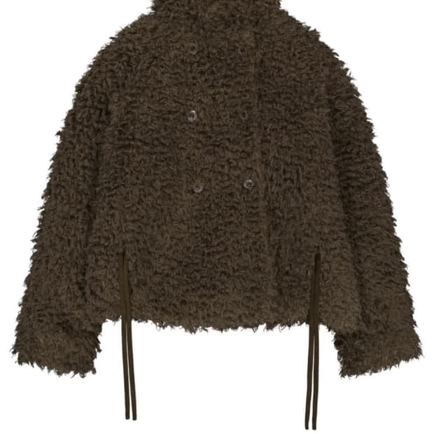 코이세이오 헤어리 퍼자켓 브라운