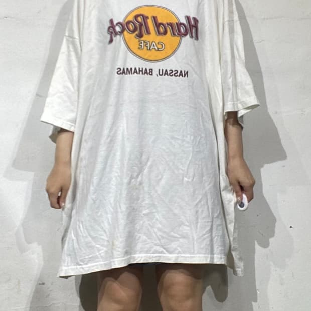 하드락카페 90s 바하마 나소 오리지널 빈티지 반팔 티셔츠 3XL