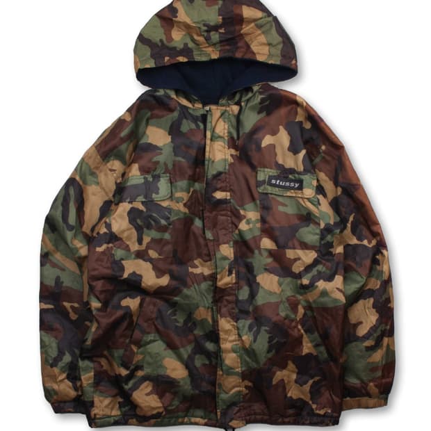 (L) 90s STUSSY OUTDOOR 카모 자켓