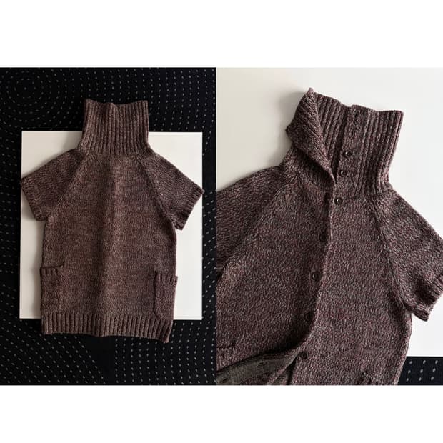 wool half sleeve knit