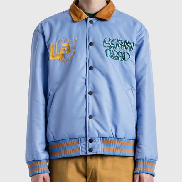 브레인데드 Brain Dead 휴먼 하드웨어 새틴 재킷 L