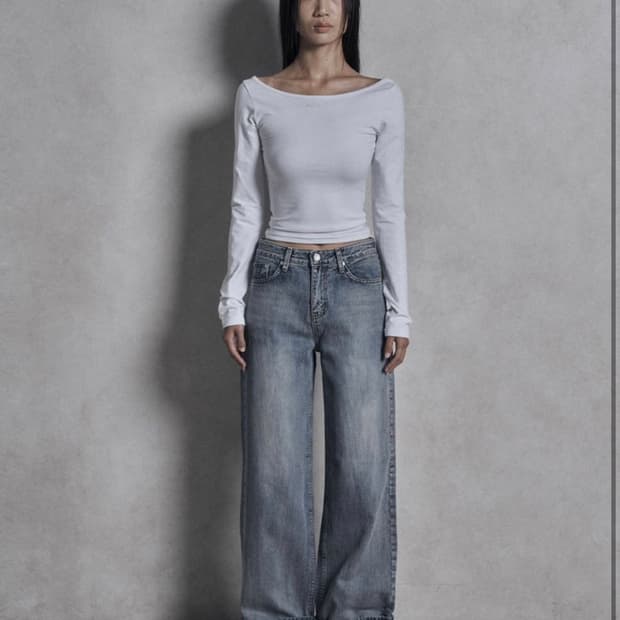 보헤미안서울 보트넥 베이직 슬리브