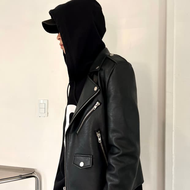 Rider Type Leather Jacket