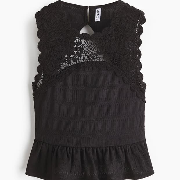 H&m 크로셰 슬리브리스 XS