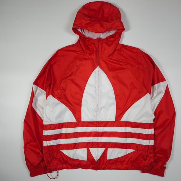 아디다스 파이어버드 빅로고 트레포일 바람막이 