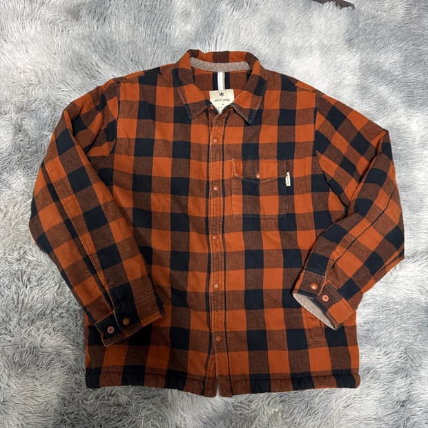 스노우피크 체크 두툼 셔츠자켓 L사이즈
