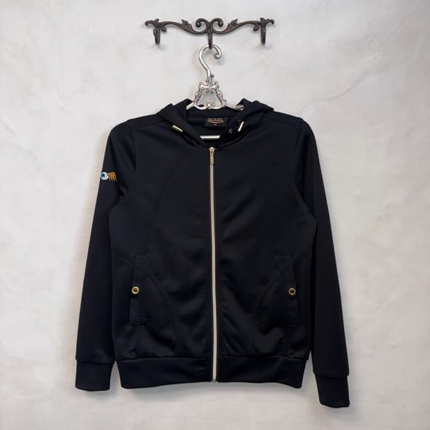 Von Dutch black cubic logo hood zipup 