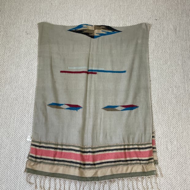 네이티브아메리칸 핸드우븐 판초 러그 