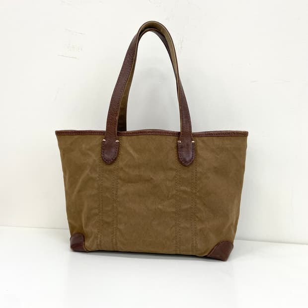 Genten 캔버스/레더 토트백