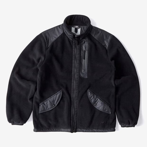 [새상품]이스트로그x뉴발란스 후리스 자켓 블랙