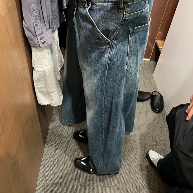 해칭룸 와이드 커브드 진 빈티지 블루[3size]