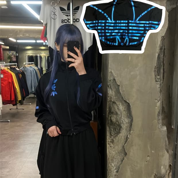 아디다스 크롭 져지 블랙 XS #csz2280 