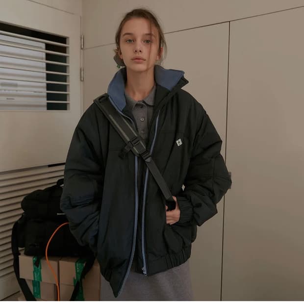 노컨텐츠 차콜 점퍼