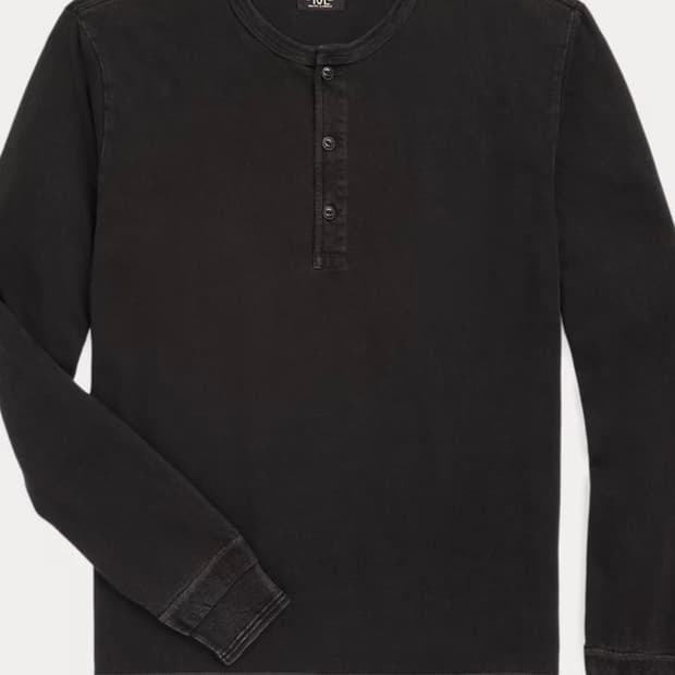 RRL 인디고저지 헨리셔츠(L size)