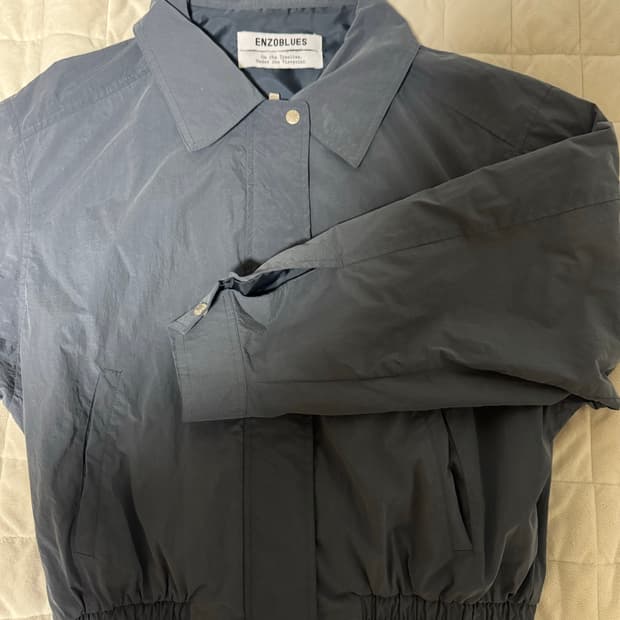 엔조블루스 크리스피 프렌치 블루종 자켓 (Navy)