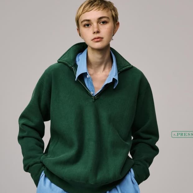 아프레쎄 빈티지 하프집업 그린3 -> 블랙3 교환