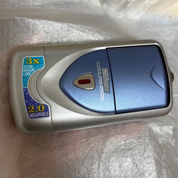 풀박,작례) 니콘 쿨픽스 2500 디지털 빈티지 카메라 디카 황조지