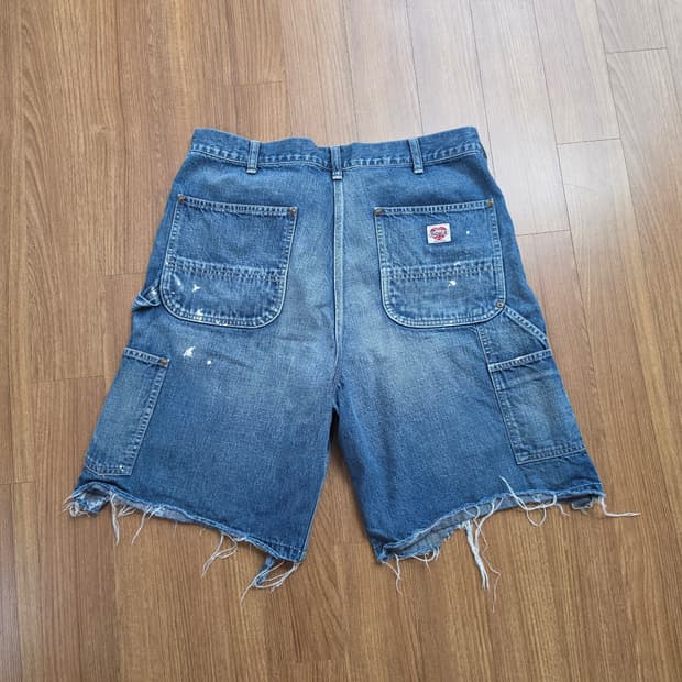 (M) 25ss 세인트미카엘 더블 니 쇼츠 블루