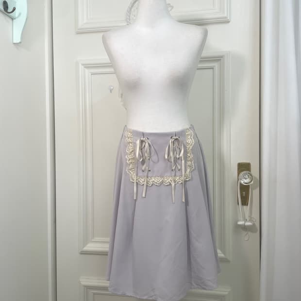 mute lavender lace trim back banding mid
