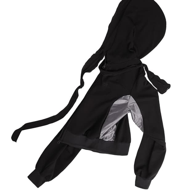 Muffler Boxer Crop Hoodie / Black